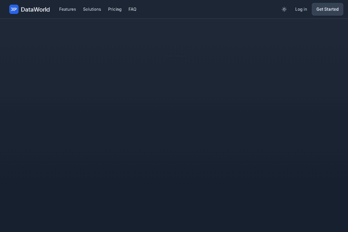 Dataworld website preview